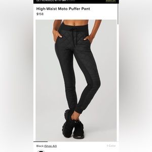 All Yoga High  waisted Moro black pants